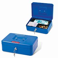 Ящик для денег Brauberg, синий